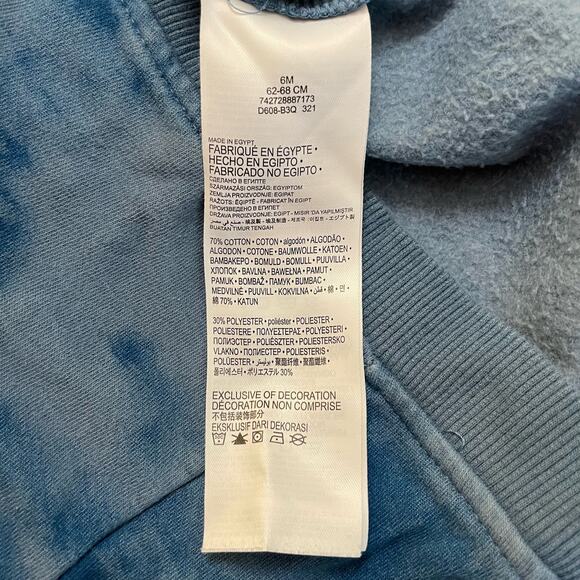 Levi’s Blue Tie Dye Baby Sweatsuit Sweatshirt Sweatpants Matching Set 6 Months - Picture 12 of 15